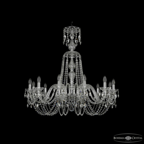 Люстра хрустальная 1402/12/360/XL-95 Ni