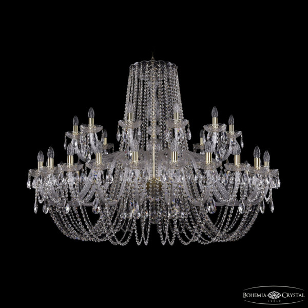 Люстра хрустальная 1402/24+12/530 G