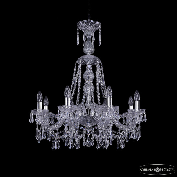 Люстра хрустальная 1403/8/240/XL-75 Ni