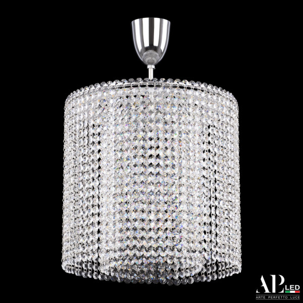 Люстра светодиодная хрустальная с пультом SH01.35.A.LED-DIM.Ni.Tube APL LED