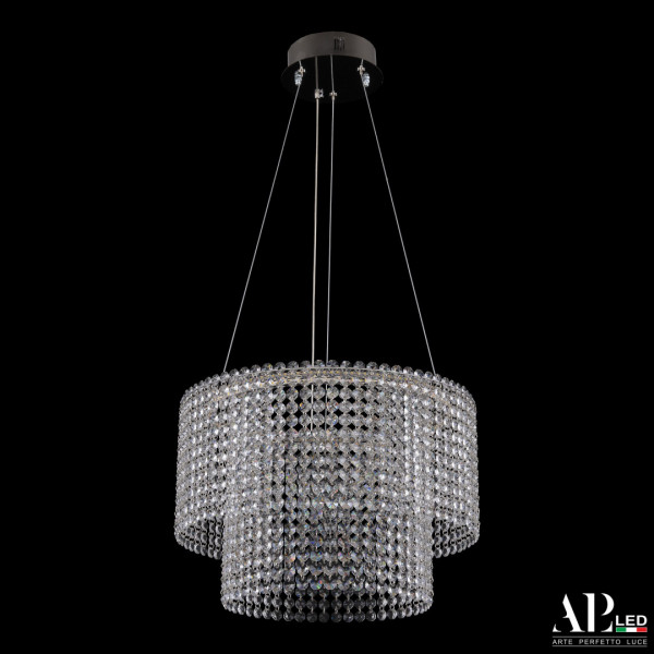 Люстра светодиодная хрустальная SH02.40.C.Ni.4000 APL LED