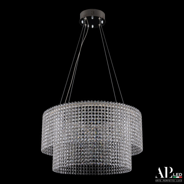 Люстра светодиодная хрустальная SH02.55.C.Ni.4000 APL LED