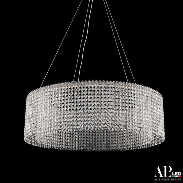 Люстра светодиодная хрустальная SH02.73.A.Ni.4000 APL LED