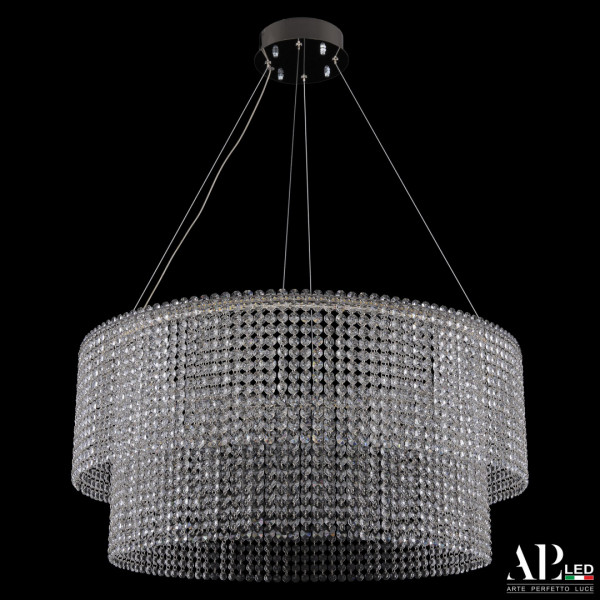 Люстра светодиодная хрустальная SH02.73.C.Ni.4000 APL LED