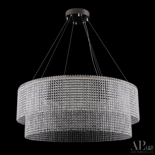 Люстра светодиодная хрустальная SH02.93.C.Ni.4000 APL LED