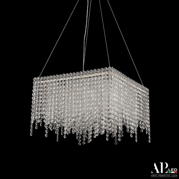 Люстра светодиодная хрустальная SH03.40.B.Ni.4000 APL LED