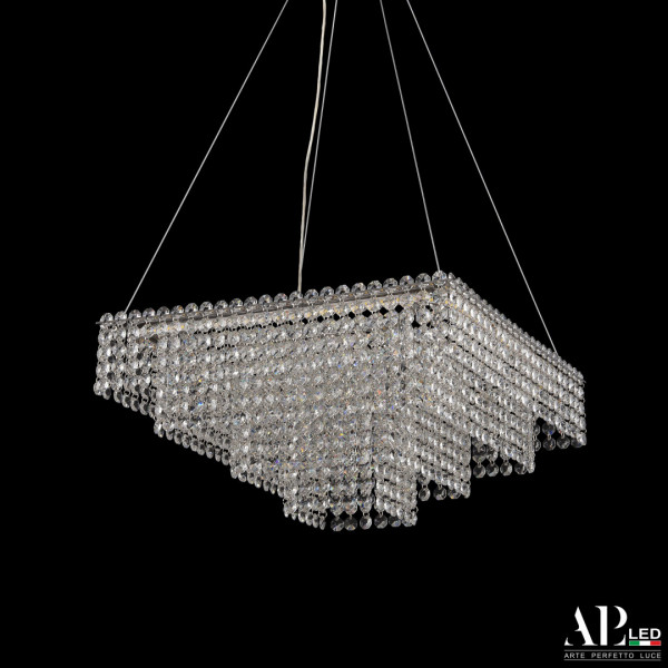 Люстра светодиодная хрустальная SH03.40.C.Ni.4000 APL LED