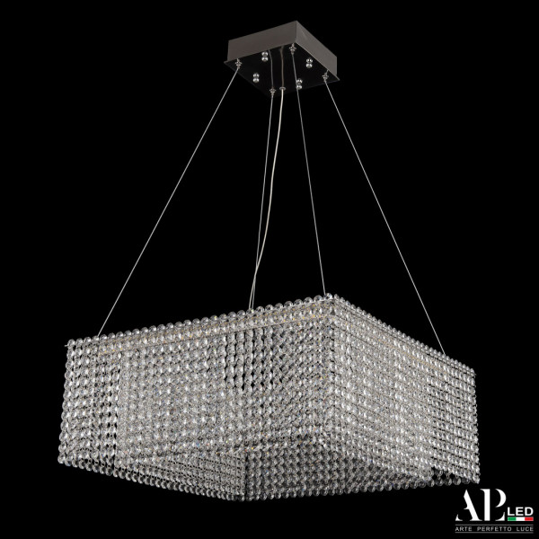Люстра светодиодная хрустальная SH04.52.A.Ni.4000 APL LED