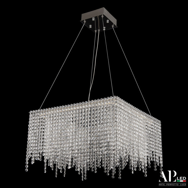 Люстра светодиодная хрустальная SH04.52.B.Ni.4000 APL LED
