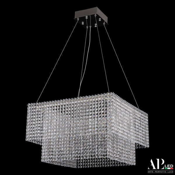 Люстра светодиодная хрустальная SH04.52.C.Ni.4000 APL LED