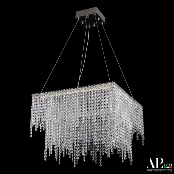 Люстра светодиодная хрустальная SH04.52.D.Ni.4000 APL LED