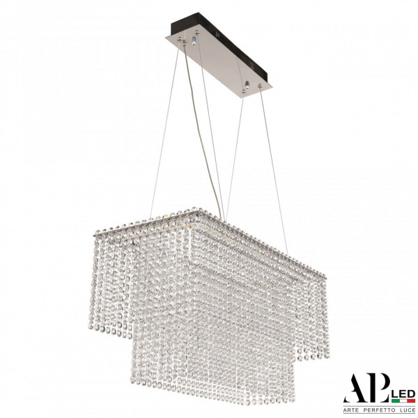 Люстра светодиодная хрустальная SH05.57.C.Ni.4000 APL LED