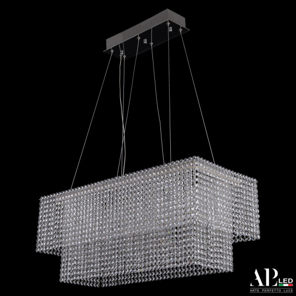 Люстра светодиодная хрустальная SH05.74.C.Ni.4000 APL LED