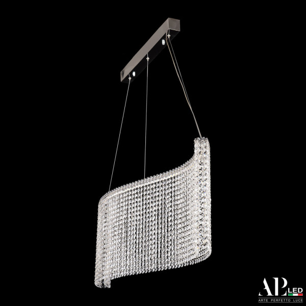 Люстра светодиодная хрустальная SH07.100.A.Ni.4000 APL LED