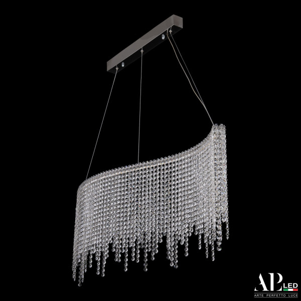 Люстра светодиодная хрустальная SH07.100.B.Ni.4000 APL LED