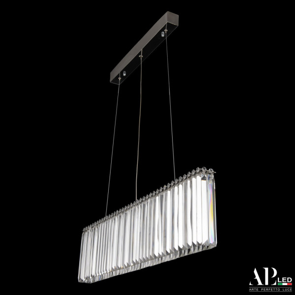 Люстра светодиодная хрустальная SH08.90.A.Ni.4000 APL LED