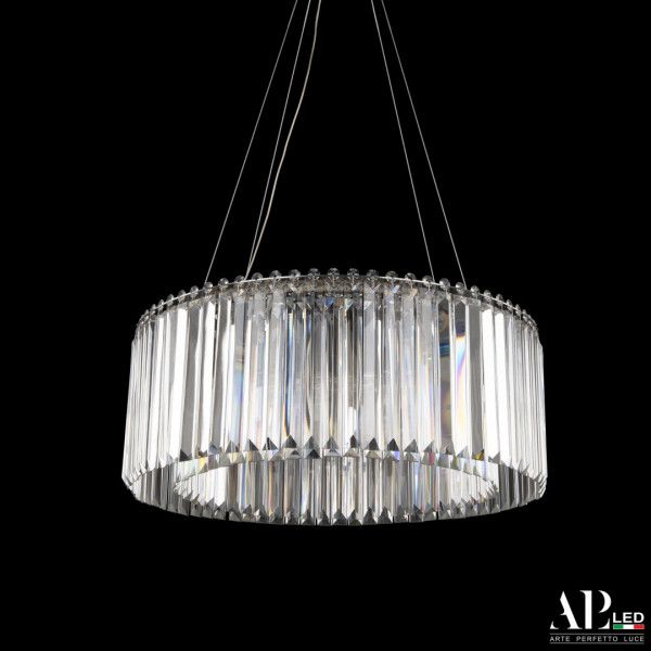 Люстра светодиодная хрустальная SH09.55.A.Ni.4000 APL LED