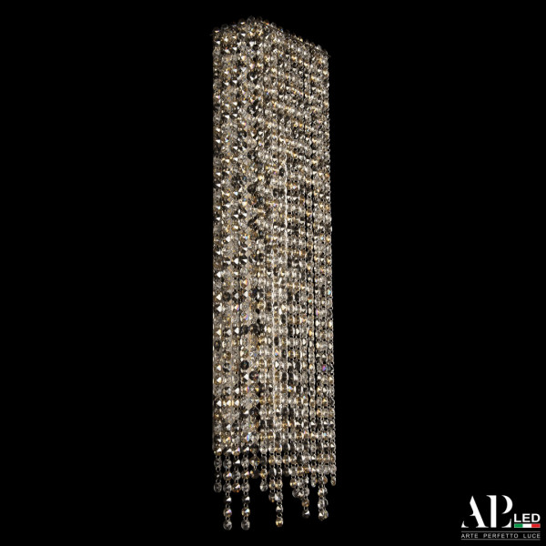 Бра светодиодные хрустальные SH500.B1.20-70.B.Ni.4000.Clear.801.731 APL LED