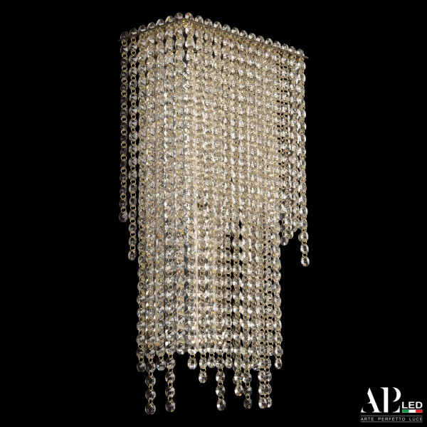 Бра светодиодные хрустальные SH500.B3.25-45.B.Gd.3000 APL LED