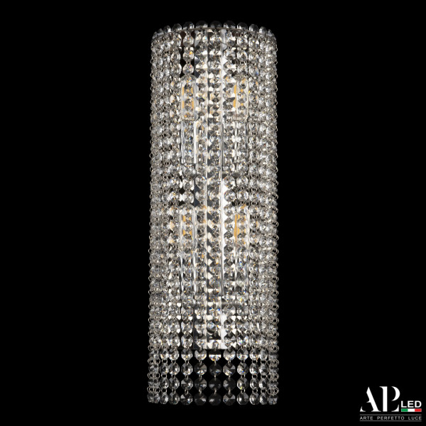 Бра хрустальный каскад SH500.B5.16-45.A.Ni.E14 APL LED