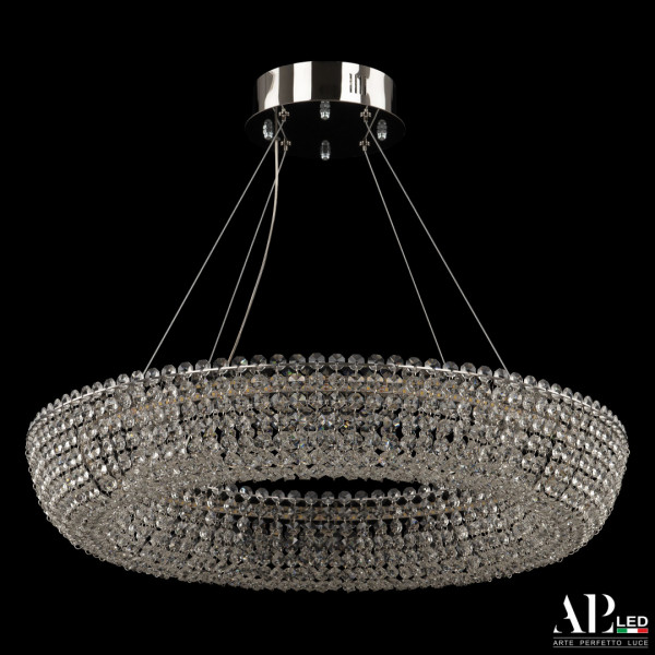 Люстра светодиодная хрустальная SH502.0.60.A.Ni.4000 APL LED