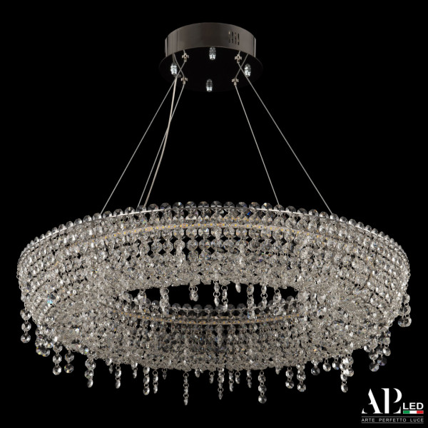 Люстра светодиодная хрустальная SH502.0.60.B.Ni.4000 APL LED