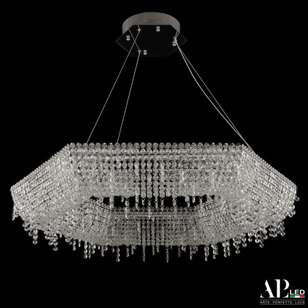 Люстра светодиодная хрустальная SH506.0.80.B.Ni.4000 APL LED