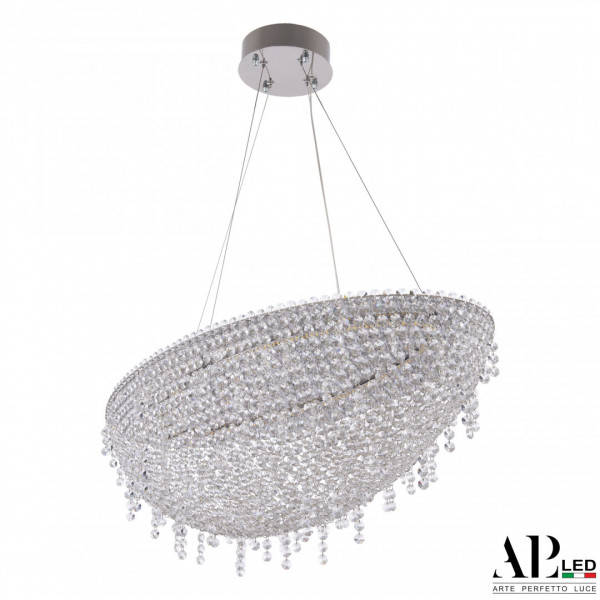 Люстра светодиодная хрустальная SH508.0.80.B.Ni.4000 APL LED