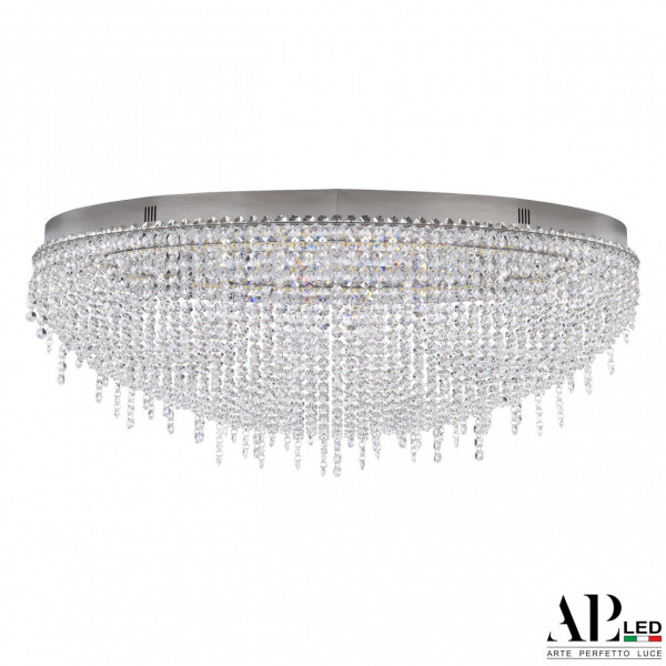 Люстра светодиодная хрустальная SH508.2.80.B.Ni.4000 APL LED
