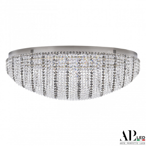 Люстра светодиодная хрустальная SH508.2.80.R.Ni.4000.Clear.731 APL LED