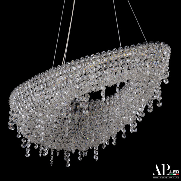 Люстра светодиодная хрустальная SH509.0.70.B.Ni.3000 APL LED