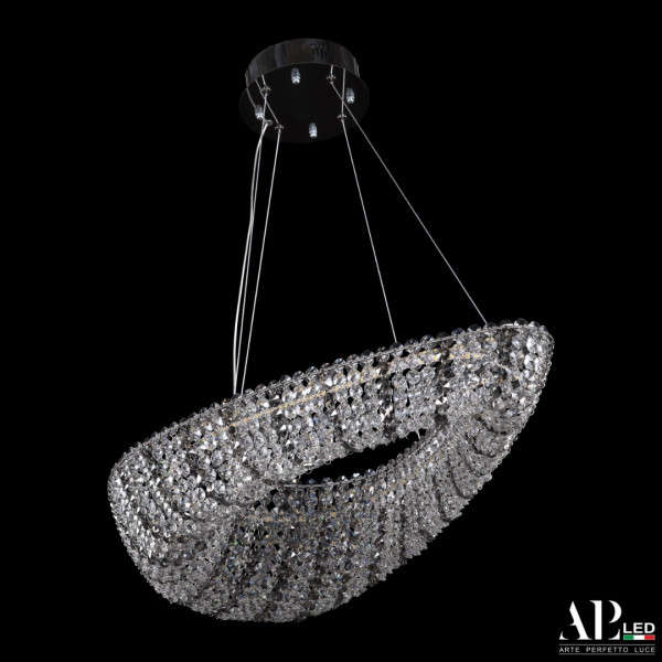 Люстра светодиодная хрустальная SH509.0.70.R.Ni.4000.Clear.731 APL LED