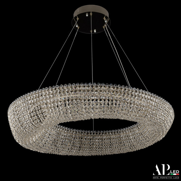 Люстра светодиодная хрустальная SH510.0.80.A.Gd.4000 APL LED
