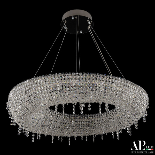 Люстра светодиодная хрустальная SH510.0.80.B.Ni.4000 APL LED