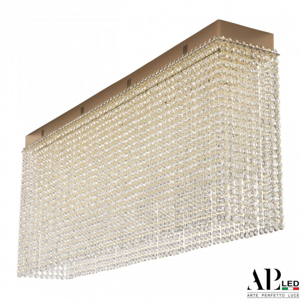 Люстра хрустальная каскадная SH512.2.100.A.Gd.E14 APL LED