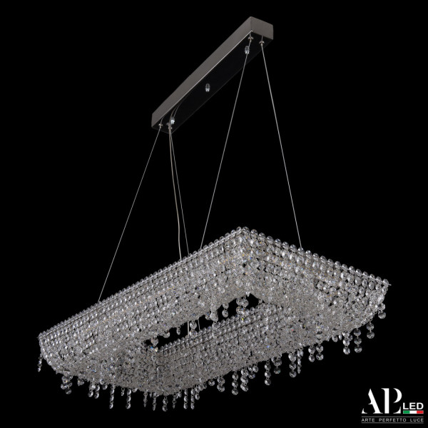 Люстра светодиодная хрустальная SH515.0.80.B.Ni.4000 APL LED