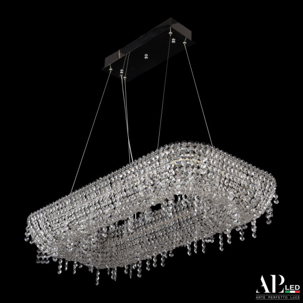Люстра светодиодная хрустальная SH522.0.80.B.Ni.4000 APL LED