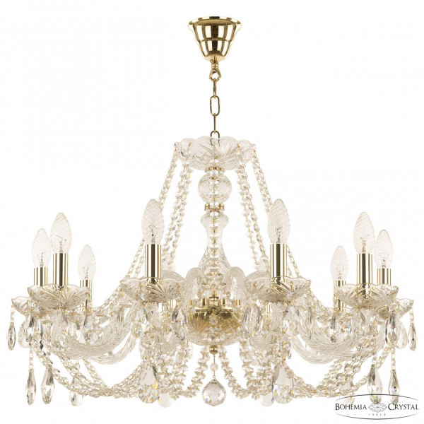 Люстра хрустальная 101/10/240 G Bohemia Ivele Crystal