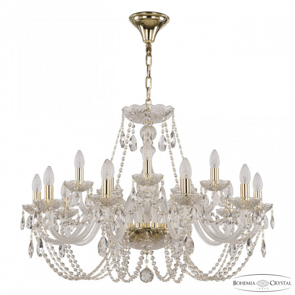 Люстра хрустальная 101/10+5/300 G Bohemia Ivele Crystal