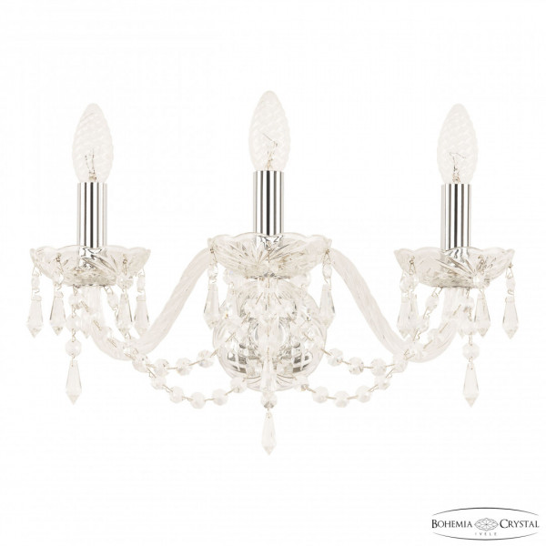 Бра хрустальные 104B/3/165 Ni Bohemia Ivele Crystal