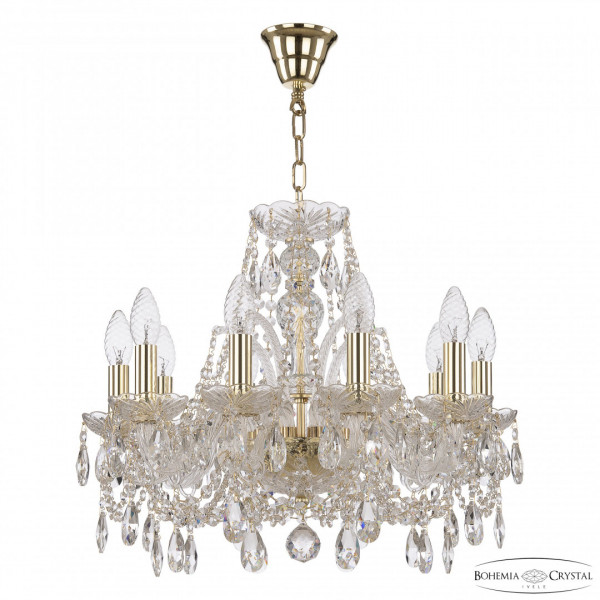 Люстра хрустальная 105/10/165 G Bohemia Ivele Crystal