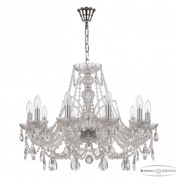 Люстра хрустальная 105/10/240 Ni Bohemia Ivele Crystal