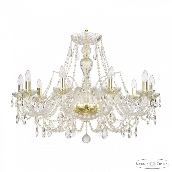 Люстра хрустальная 105/10/300 G Bohemia Ivele Crystal