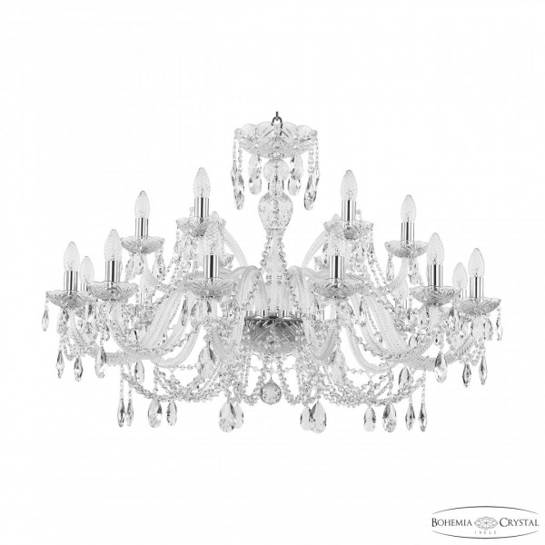 Люстра хрустальная 105/12+6/360 Ni Bohemia Ivele Crystal