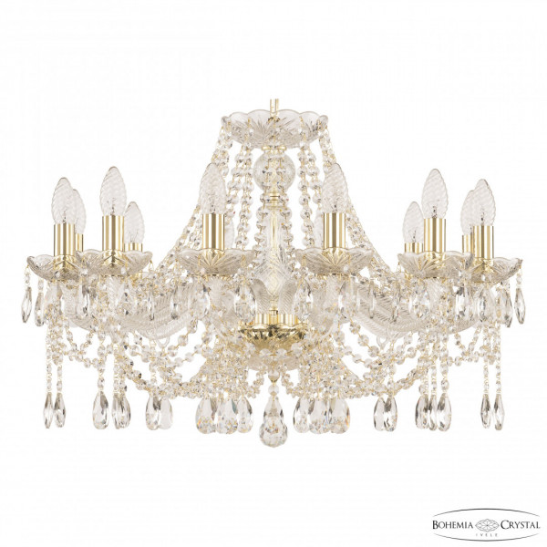Люстра хрустальная 107/12/240 G Bohemia Ivele Crystal