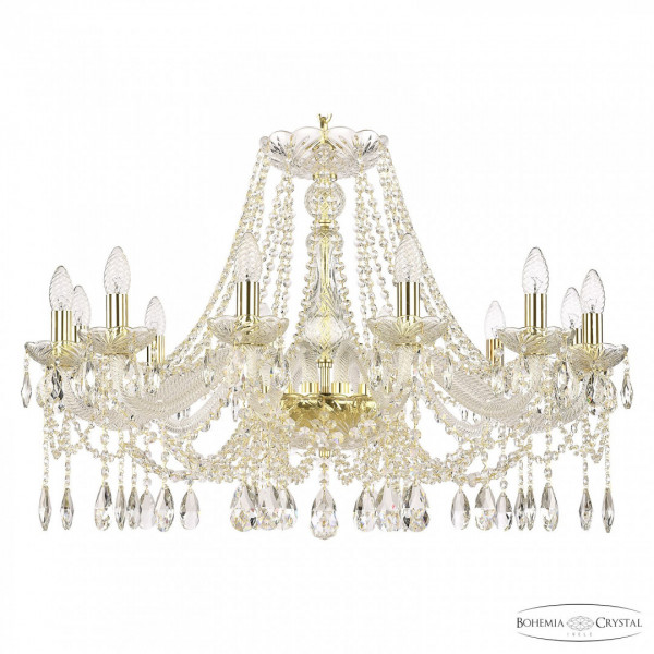 Люстра хрустальная 107/12/300 G Bohemia Ivele Crystal