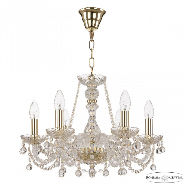 Люстра хрустальная 108/6/165 G Bohemia Ivele Crystal