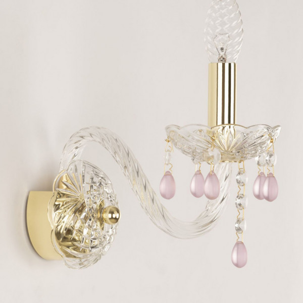 Бра хрустальные 112B/1/165 G V7010 Bohemia Ivele Crystal
