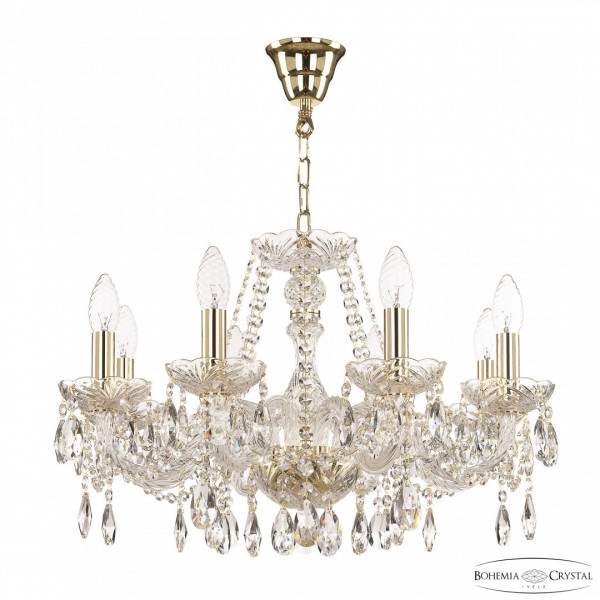 Люстра хрустальная 116/8/195 G Bohemia Ivele Crystal