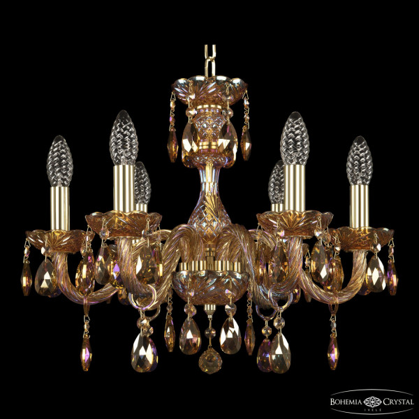Люстра хрустальная 117/6/165 G M777 Bohemia Ivele Crystal